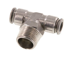 10mm x R1/2'' inline T-stuk RVS Insteekfitting Buitendraad Draaibaar FKM