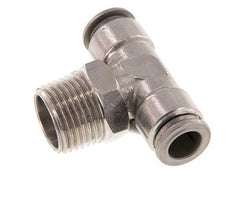 10mm x R1/2'' inline T-stuk RVS Insteekfitting Buitendraad Draaibaar FKM