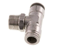 12mm x R1/2'' inline T-stuk RVS Insteekfitting Buitendraad Draaibaar FKM