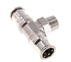 16mm x R1/2'' inline T-stuk RVS Insteekfitting Buitendraad Draaibaar FKM
