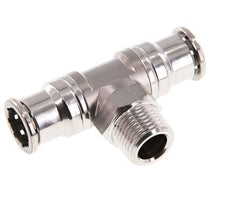16mm x R1/2'' inline T-stuk RVS Insteekfitting Buitendraad Draaibaar FKM