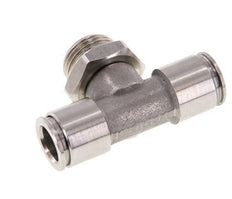 10mm x G3/8'' inline T-stuk RVS Insteekfitting Buitendraad FDA Draaibaar FKM
