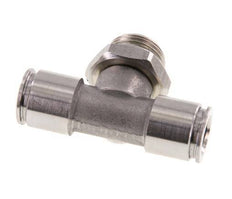 10mm x G3/8'' inline T-stuk RVS Insteekfitting Buitendraad FDA Draaibaar FKM