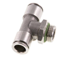 10mm x G3/8'' inline T-stuk RVS Insteekfitting Buitendraad FDA Draaibaar FKM