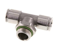 10mm x G3/8'' inline T-stuk RVS Insteekfitting Buitendraad FDA Draaibaar FKM