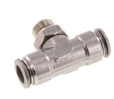 12mm x G3/8'' inline T-stuk RVS Insteekfitting Buitendraad FDA Draaibaar FKM