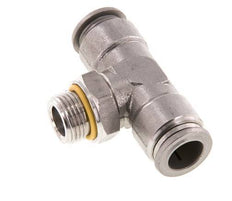 12mm x G3/8'' inline T-stuk RVS Insteekfitting Buitendraad FDA Draaibaar FKM