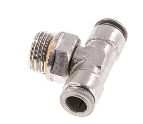 10mm x G1/2'' inline T-stuk RVS Insteekfitting Buitendraad FDA Draaibaar FKM