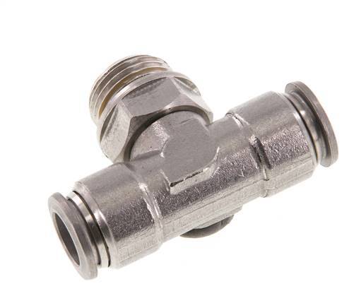 12mm x G1/2'' inline T-stuk RVS Insteekfitting Buitendraad FDA Draaibaar FKM