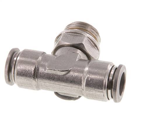 12mm x G1/2'' inline T-stuk RVS Insteekfitting Buitendraad FDA Draaibaar FKM