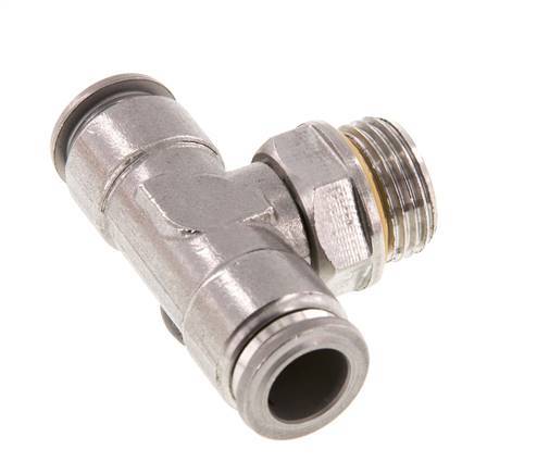 12mm x G1/2'' inline T-stuk RVS Insteekfitting Buitendraad FDA Draaibaar FKM