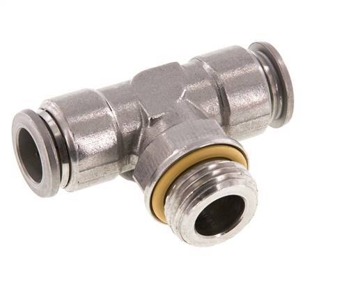 12mm x G1/2'' inline T-stuk RVS Insteekfitting Buitendraad FDA Draaibaar FKM