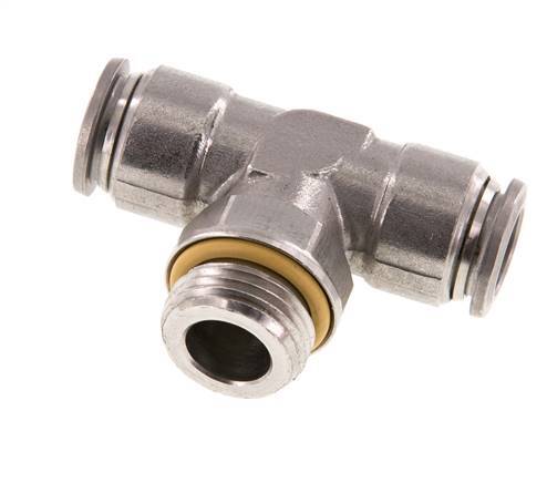 12mm x G1/2'' inline T-stuk RVS Insteekfitting Buitendraad FDA Draaibaar FKM