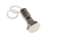 Banjobout 1-weg RVS G1/8'' Buitendraad PTFE