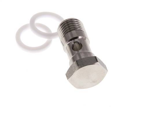 Banjobout 1-weg RVS G1/4'' Buitendraad PTFE