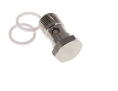 Banjobout 1-weg RVS G3/8'' Buitendraad PTFE