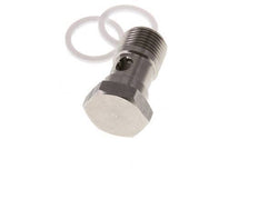 Banjobout 1-weg RVS G3/8'' Buitendraad PTFE