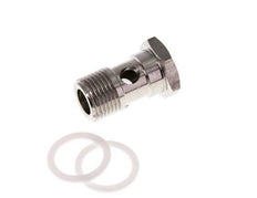 Banjobout 1-weg RVS G1/2'' Buitendraad PTFE