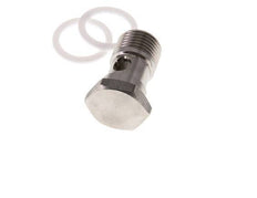 Banjobout 1-weg RVS G1/2'' Buitendraad PTFE