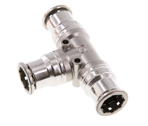 16mm T-koppeling RVS Insteekfitting FKM