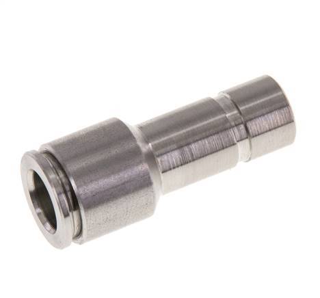 8mm x 10mm RVS Insteekfitting Plug FKM