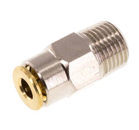 4mm x R1/8'' Messing Insteekfitting Buitendraad Hoge Druk NBR [2 Stuks]