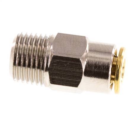 4mm x R1/8'' Messing Insteekfitting Buitendraad Hoge Druk NBR [2 Stuks]