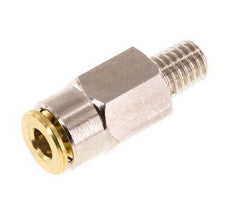 4mm x M 6 (conical) Messing Insteekfitting Buitendraad Hoge Druk NBR [2 Stuks]
