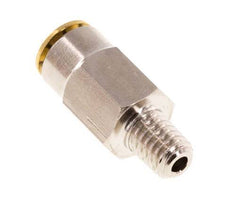 4mm x M 6 (conical) Messing Insteekfitting Buitendraad Hoge Druk NBR [2 Stuks]