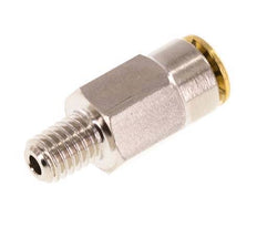 4mm x M 6 (conical) Messing Insteekfitting Buitendraad Hoge Druk NBR [2 Stuks]