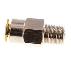 4mm x M 8 x 1 (conical) Messing Insteekfitting Buitendraad Hoge Druk NBR [2 Stuks]