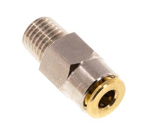 4mm x M 8 x 1 (conical) Messing Insteekfitting Buitendraad Hoge Druk NBR [2 Stuks]