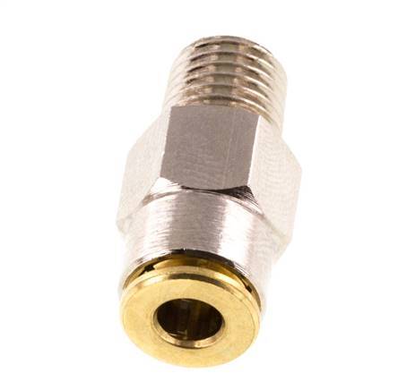 4mm x M 8 x 1 (conical) Messing Insteekfitting Buitendraad Hoge Druk NBR [2 Stuks]