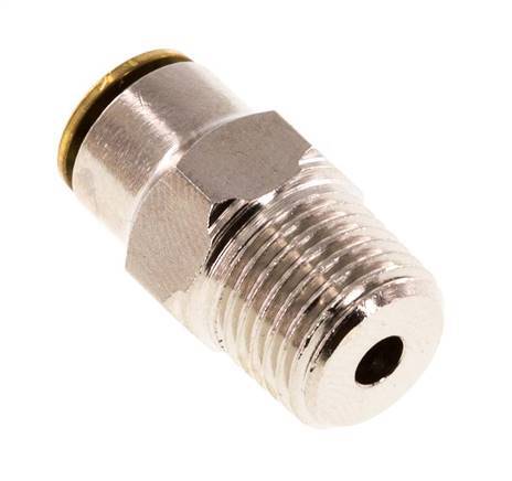 4mm x M 10 x 1 (conical) Messing Insteekfitting Buitendraad Hoge Druk NBR [2 Stuks]