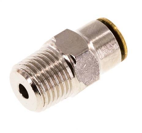 4mm x M 10 x 1 (conical) Messing Insteekfitting Buitendraad Hoge Druk NBR [2 Stuks]