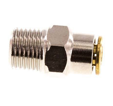 4mm x M 10 x 1 (conical) Messing Insteekfitting Buitendraad Hoge Druk NBR [2 Stuks]