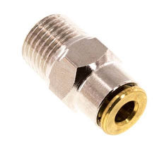 4mm x M 10 x 1 (conical) Messing Insteekfitting Buitendraad Hoge Druk NBR [2 Stuks]