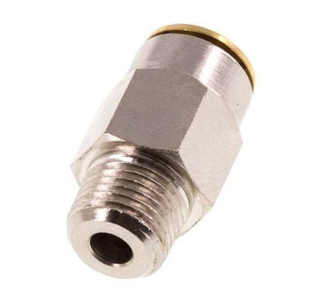 6mm x R1/8'' Messing Insteekfitting Buitendraad Hoge Druk NBR [2 Stuks]