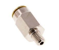 6mm x M 6 (conical) Messing Insteekfitting Buitendraad Hoge Druk NBR [2 Stuks]