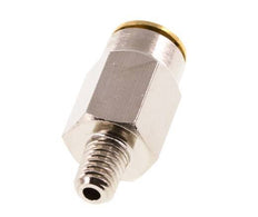 6mm x M 6 (conical) Messing Insteekfitting Buitendraad Hoge Druk NBR [2 Stuks]