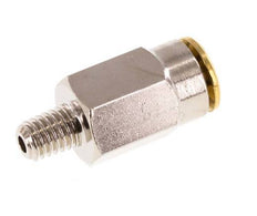 6mm x M 6 (conical) Messing Insteekfitting Buitendraad Hoge Druk NBR [2 Stuks]