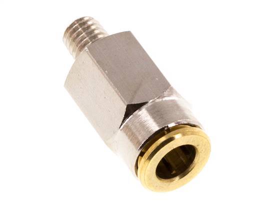 6mm x M 6 (conical) Messing Insteekfitting Buitendraad Hoge Druk NBR [2 Stuks]