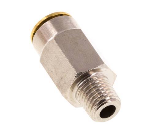 6mm x M 8 x 1 (conical) Messing Insteekfitting Buitendraad Hoge Druk NBR [2 Stuks]