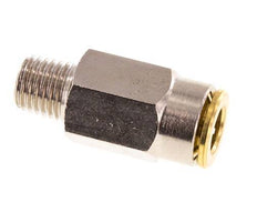 6mm x M 8 x 1 (conical) Messing Insteekfitting Buitendraad Hoge Druk NBR [2 Stuks]