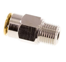 6mm x M 10 x 1 (conical) Messing Insteekfitting Buitendraad Hoge Druk NBR [2 Stuks]