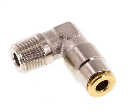 4mm x R1/8'' 90 graden L-verbinding Messing Insteekfitting Buitendraad Hoge Druk NBR [2 Stuks]