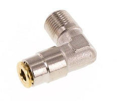 4mm x R1/8'' 90 graden L-verbinding Messing Insteekfitting Buitendraad Hoge Druk NBR [2 Stuks]