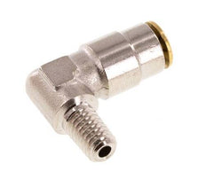 4mm x M 6 (conical) 90 graden L-verbinding Messing Insteekfitting Buitendraad Hoge Druk NBR [2 Stuks]