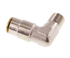 4mm x M 8 x 1 (conical) 90 graden L-verbinding Messing Insteekfitting Buitendraad Hoge Druk NBR [2 Stuks]