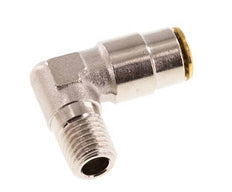 4mm x M 8 x 1 (conical) 90 graden L-verbinding Messing Insteekfitting Buitendraad Hoge Druk NBR [2 Stuks]